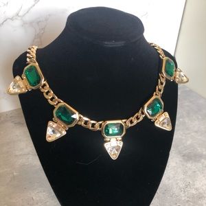 Kenneth Jay Lane Triangle Deco Station Necklace